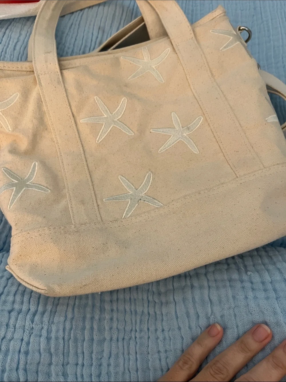 C&C California Cream Canvas Starfish Tote